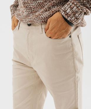 Pantalon en coton stretch coupe Regular homme vue2 - GEMO (HOMME) - GEMO