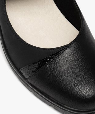 Sandales femme compensées détails strass et métallisés vue6 - GEMO (CONFORT) - GEMO