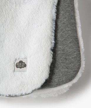 Plaid matelassé pour bébé en jersey doublé peluche vue2 - GEMO(BB COUCHE) - GEMO