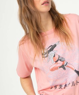 Tee-shirt femme avec motif manga - Naruto vue2 - NARUTO - GEMO