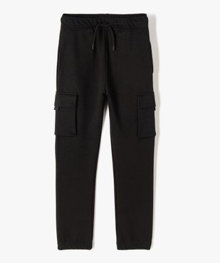 Pantalon de sport garçon avec larges poches à rabat sur les cuisses vue1 - GEMO (JUNIOR) - GEMO