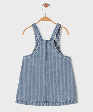 Robe en jean à bretelles bébé fille vue3 - GEMO(BEBE DEBT) - GEMO