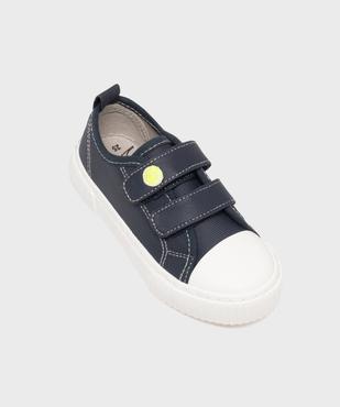 Tennis en toile enduite fermeture scratch garçon - 5 Miles vue5 - 5 MILES - GEMO