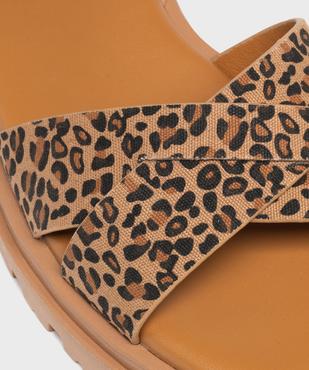 Sandales à brides imprimées sur semelle crantée femme - 5 Miles vue6 - 5 MILES - GEMO