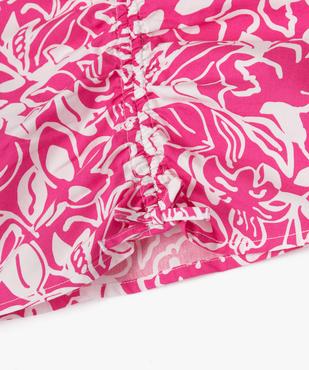 Blouse à manches courtes à motifs fleuris fille vue2 - GEMO (ENFANT) - GEMO