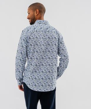 Chemise manches longues en coton fleuri homme vue3 - GEMO (HOMME) - GEMO