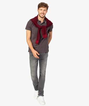 Jean homme slim taille haute vue5 - GEMO (HOMME) - GEMO