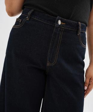 Jean wide leg avec coutures asymétriques femme grande taille vue2 - GEMO (G TAILLE) - GEMO