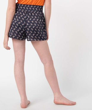 Bas de pyjama femme forme short à motifs fleuris vue3 - GEMO(HOMWR FEM) - GEMO