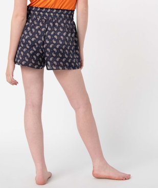 Bas de pyjama femme forme short à motifs fleuris vue3 - GEMO(HOMWR FEM) - GEMO