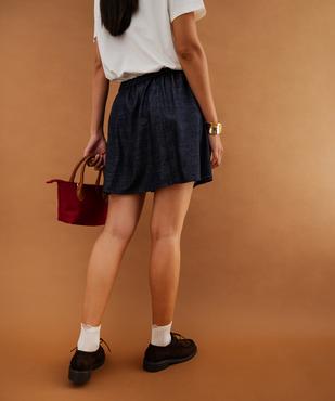 Jupe courte en jean femme vue6 - GEMO 4G FEMME - GEMO