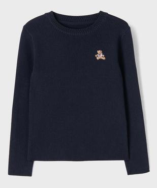 Pull en maille côtelée fille - LuluCastagnette vue3 - LULUCASTAGNETTE - GEMO