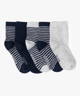 Chaussettes à rayures bébé garçon (lot de 5) vue1 - GEMO 4G BEBE - GEMO