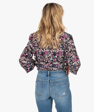 Chemise femme à motifs fleuris vue3 - GEMO(FEMME PAP) - GEMO