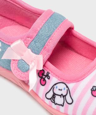 Chaussons forme ballerine fermeture scratch fille - Hello Kitty vue6 - HELLO KITTY - GEMO