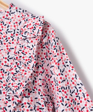 Blouse bébé fille imprimée avec volants sur le haut du buste vue2 - GEMO(BEBE DEBT) - GEMO