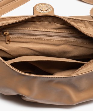 Sac femme en matière souple avec bouton métallique vue3 - GEMO (ACCESS) - GEMO