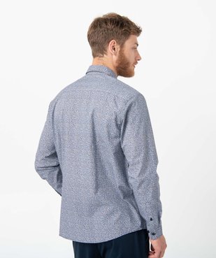 Chemise homme à micro motifs vue3 - GEMO (HOMME) - GEMO