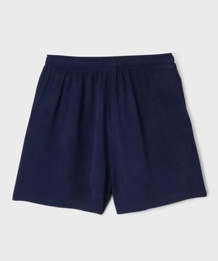 Short fluide en viscose avec taille ajustable fille vue3 - GEMO 4G FILLE - GEMO