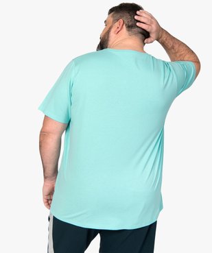Tee-shirt homme à manches courtes avec inscription fantaisie vue3 - GEMO (HOMME) - GEMO