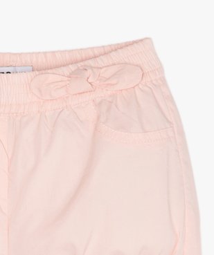 Short bébé fille bloomer à taille élastiquée vue2 - GEMO(BEBE DEBT) - GEMO