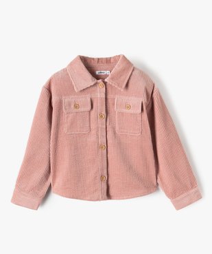 Chemise fille en velours côtelé épais vue1 - GEMO (ENFANT) - GEMO