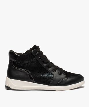 Baskets femme mid-cut unies à reflets brillants vue1 - GEMO (SPORTSWR) - GEMO