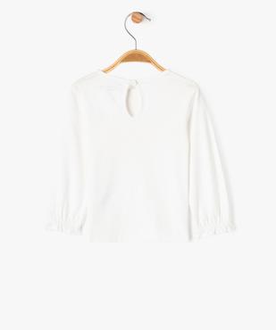 Tee-shirt manches longues imprimé pailleté bébé fille vue3 - GEMO 4G BEBE - GEMO