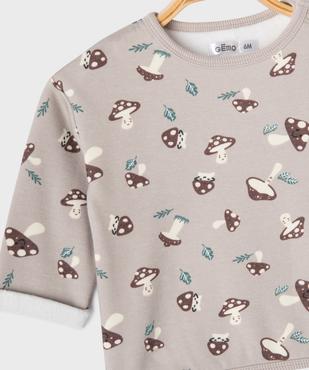 Ensemble 2 pièces sweat + pantalon côtelé bébé vue2 - GEMO(BB COUCHE) - GEMO