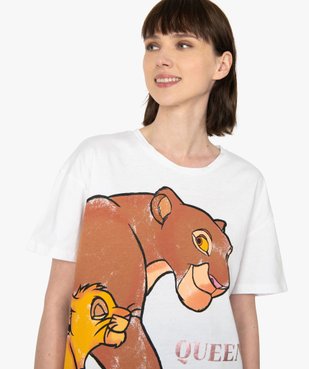 Tee-shirt femme oversize avec motif XXL - Disney vue2 - DISNEY DTR - GEMO