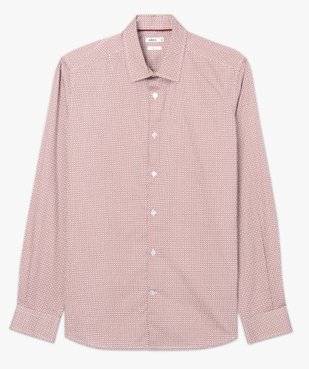 Chemise homme à motifs colorés coupe slim vue4 - GEMO (HOMME) - GEMO