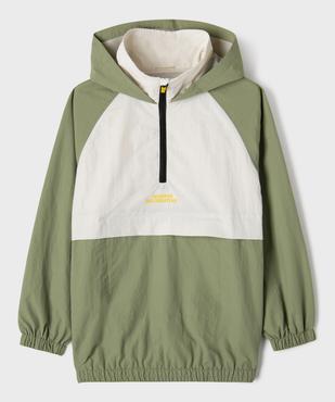 Blouson léger à capuche en matière déperlante garçon vue1 - GEMO (JUNIOR) - GEMO