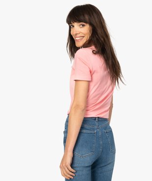 Tee-shirt femme à manches coutes - Adidas vue3 - ADIDAS - GEMO