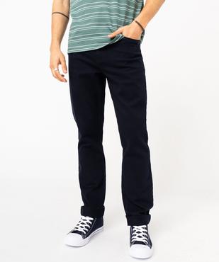 Pantalon en coton coupe Slim homme vue5 - GEMO 4G HOMME - GEMO