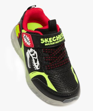 Baskets garçon imperméables à scratch avec semelle translucide lumineuse - Skechers vue5 - SKECHERS - GEMO