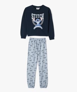 Pyjama 2 pièces en jersey de coton avec motif Stitch fille - Disney vue1 - LILO & STITCH - GEMO