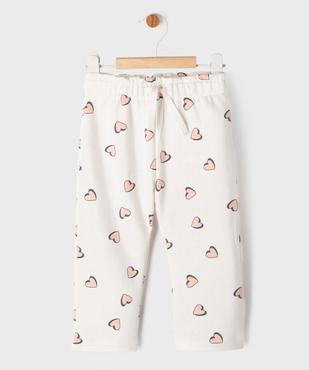 Pantalon de jogging ample avec intérieur molletonné bébé fille vue1 - GEMO 4G BEBE - GEMO