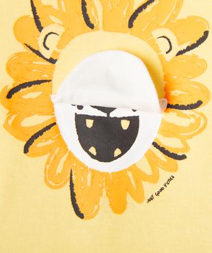 Pyjama dors-bien avec motif animé lion bébé garçon vue3 - GEMO 4G BEBE - GEMO