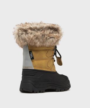 Boots fourrés avec col en fourrure imitation garçon - Buggy vue4 - BUGGY - GEMO