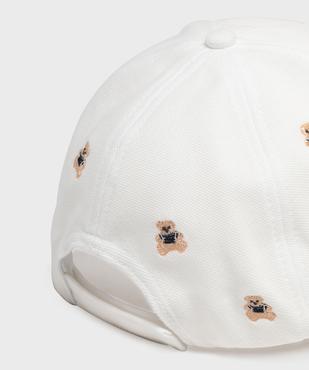 Casquette avec oursons brodés fille - LuluCastagnette vue2 - LULU CASTAGNETT - GEMO
