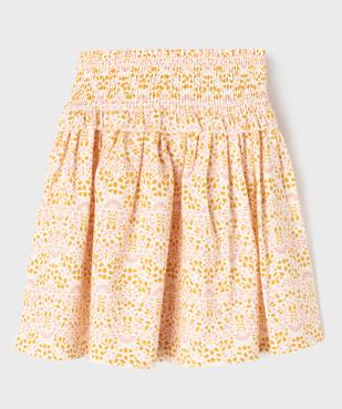 Jupe ample à fleurs et taille smockée fille - LuluCastagnette vue5 - LULU CASTAGNETTE GEMO FOR GOOD - GEMO