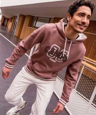 Sweat à capuche avec inscription en maille bouclette homme - Camps United vue5 - CAMPS GEMO FOR GOOD - GEMO