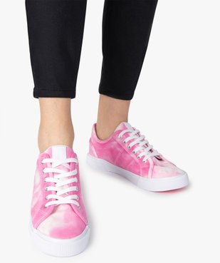 Tennis femme en toile unie effet tie and dye vue1 - GEMO (SPORTSWR) - GEMO