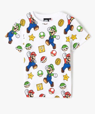Tee-shirt garçon à manches courtes à motifs - Super Mario vue2 - MARIO - GEMO
