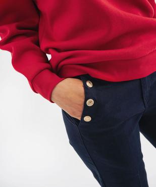 Pantalon à pont coupe flare femme - LuluCastagnette vue2 - LULUCASTAGNETTE - GEMO