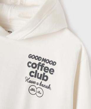 Sweat à capuche loose imprimé devant et dos fille vue5 - GEMO 4G FILLE - GEMO