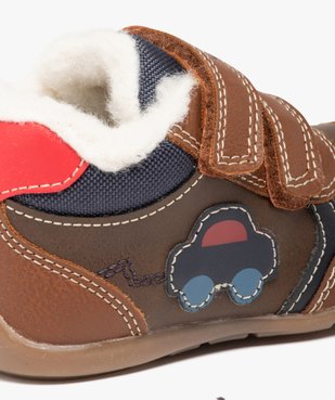 Chaussures premiers pas bébé garçon fourrées - Geox vue6 - GEOX - GEMO