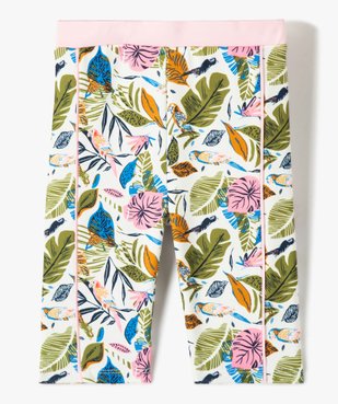 Legging de sport fille court à large ceinture élastique vue2 - GEMO (ENFANT) - GEMO