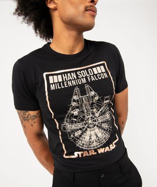 Tee-shirt manches courtes imprimé faucon Millenium homme - Star Wars vue2 - STAR WARS - GEMO