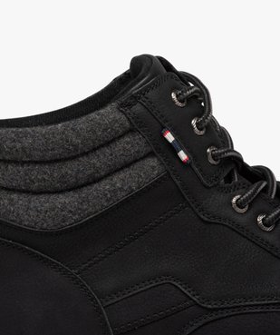 Baskets homme mid-cut avec col rembourré style denim vue6 - GEMO (CASUAL) - GEMO